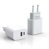 Carregador PD padrão europeu 20W Porta dupla Carga rápida QC3.0 para Apple Huawei Samsung conjunto de cabeça de carregamento Certificação CE