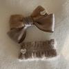 Pinza para el pelo suave glutinosa dulce color beige clip bb amor diadema versión ancha diadema pinza para la parte superior del cráneo cabello para salir a diario todo partido