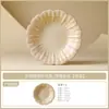 Horno Ru Beige Glaseado de Grasa Bandeja de Té de Cerámica Accesorios para Juego de Té Casero Bandeja para Snacks de Té Chino Posavasos para Taza de Té Taza y Platillo