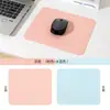Mouse pad de couro simples, tamanho pequeno, tapete de mesa de cor sólida, tapete para laptop para jogos, mouse pad de e-sports