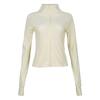 Conjunto Esportivo para Corrida Feminino 2025 Novo Verão Proteção Solar Secagem Rápida Jaqueta Fitness Casual para Corrida Matinal Roupa de Yoga Top