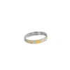 Moderna Joyería para el Trayecto Anillo de Buena Suerte Hielo Triturado de Plata de Ley S925 Anillos a Juego para Pareja con un Estilo Fresco y Discreto