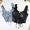 Corset de Alça Europeu e Americano Transfronteiriço com Características Emagrecedoras e Modeladoras, Lindo Design nas Costas, Design Estilo Fita, Corset de Baleia com Costas Abertas