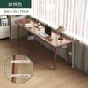 Escritorio Doble Pata de Madera Maciza Mesa Larga Escritorio de Oficina Hogar Dormitorio Pared de Ventana Mesa Estrecha Banco de Trabajo Mesa para Computadora