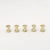 Tornillos para Cinturón M4, Tornillos Curvos para Cinturón, Remaches Amarillos, Accesorios para Reparación de Cinturones DIY, Sujetadores