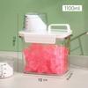 Balde Dispensador de Detergente para Lavanderia de Grande Capacidade, Amaciante, Desinfetante, Armazenamento de Detergente para Lavanderia, Garrafa de Armazenamento Transparente, Frasco Dispensador Portátil