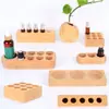 Caja de Madera para Almacenamiento de Aceites Esenciales de Madera Estante de Exhibición para Botellas de Aceites Esenciales Base de Almacenamiento para Sub-Botellas Estante de Exhibición de Aceites Esenciales