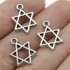17x 13mm 0.7g joyería al por mayor hecho a mano DIY popular en Europa y América estrella de seis puntas estrella de seis puntas colgante de satélite grande