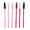 50 Peças/Pacote Escova de Nylon Descartável Mini Portátil Colorida Curvador de Cílios Escova Espiral para Sobrancelhas Pincel para Cílios Pente de Maquiagem