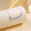 Exposición Hengyi artículo de plata de ley 999 flor de glicinia Joyería de lujo ligero para mujer en línea Joyería de moda roja colgante de nicho de moda cadena de clavícula