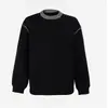 Suéter Jersey de Cuello Redondo Color Block Hecho a Mano con Puntadas Estilo Old Money de Invierno con una Atmósfera Pesada para Hombres y Mujeres Parejas