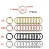 10 Peças 1 Polegada Aprox. 2.5cm Clipe Mosquetão Argola de Metal com Mola para Chaveiro, Mosquetão Redondo