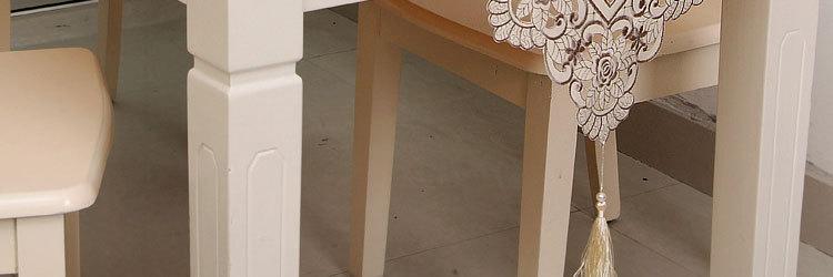 欧式绣花镂空桌旗茶席 田园餐桌布外贸茶几布艺 桌旗外贸一件代发