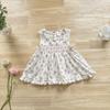 25 Verano Nuevo Chaleco Lindo para Niña Camisa Delgada de Algodón Transpirable Estampada con Top de Encaje Plisado