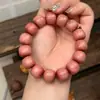 Ciprés Rojo Perlas Redondas Cadena Larga Múltiples Círculos Accesorios para Juguetes Joyería Mismo Estilo Xiaohongshu