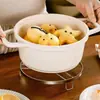 Rejilla Engrosada de Acero Inoxidable para Cocinar al Vapor para Cocina Casera, Gabinete Multifuncional, Utensilios de Cocina, Estufa, Estante de Almacenamiento Aislante del Calor, Base para Ollas en Encimera