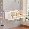 Novo Rack de Armazenamento Lateral para Cozinha Doméstica Geladeira Azulejo Magnético Lateral Caixa de Armazenamento para Temperos Artefato Organizador de Filme Plástico