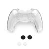 Funda protectora para gamepad de PS5 Funda protectora transparente para mando de PS5 a prueba de polvo Set de funda protectora para mando de PS5