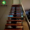 Fabricantes de la Industria de Escaleras Shangbu Producción Personalizada de Escalera de Acero Madera Barandilla de Vidrio 304 Clip de Suelo Clip Vidrio Pasamanos de Acero Inoxidable