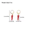 Pendientes de Gota de Aceite de Chile Coloridos Transfronterizos Europeos y Americanos, Pendientes de Lujo Ligero de Gama Alta, Accesorios para Orejas de Bricolaje a la Moda y Personalizados para Mujeres