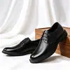 Zapatos de vestir formales con cordones para hombre más vendidos en Amazon y AliExpress, zapatos de hombre de cuero genuino, directo de la fábrica fuente
