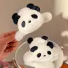 Lindo clip de felpa de panda para mujer 2023 nuevo pasador para la parte trasera de la cabeza clip de tiburón peludo de dibujos animados para niños tocado