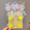 Pasador Grande de Mariposa con Flores de Seda Florales, Pin Lateral, Polilla Fluttering tipo Hada, Dulce Accesorio de Cabello de Princesa, Tocado Estilo Antiguo Hanfu