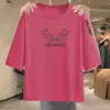 Comércio Exterior Transfronteiriço Último Estoque de Comércio Exterior Grandes Marcas Etiquetas Cortadas Roupa de Mãe Camiseta de Manga Três Quartos para Meia-Idade e Idosos Camiseta Estilosa