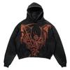 2023 novo casual estampa explosão de letras roupas masculinas caveira moda moletom masculino Harajuku vintage outono