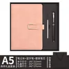 Conjunto de Caixa de Presente com Logotipo Personalizado para Caderno Caderno de Alta Qualidade com Fivela em Forma de U A5 Livro de Registro para Reuniões de Trabalho