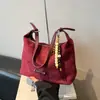 Moda Outono e Inverno Transfronteiriça Bolsa de Bolinho de Couro Camurça Retro de Alta Qualidade para Mulheres 2026 Nova Bolsa Versátil de Ombro Transversal