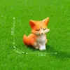 Micro-paisaje Lindas Figuras de Familia de Zorros Pequeños Kawaii Partículas Jardinería Paisajismo DIY Accesorios Decorativos Adornos Mini