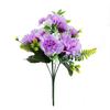Nuevo Ramo de Claveles Artificiales de 5 Cabezas Transfronterizo Decoración de Flores Artificiales Clavel Exportación Adornos de Flores Secas Hechos a Mano
