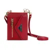 Para Samsung Zflip4 Estuche Plegable para Teléfono Cruzado Zflip3 Moda Estuche con Protección para Tarjetas Zflip4 Bolso con Correa