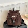 Mochila Estilo Coreano com Bolinhas e Orelhas de Coelho para Mulheres, Outono, Estilo Harajuku de Nicho, Leve, Versátil, Fofa, Menina, Mochila Pequena Casual