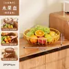 Bandeja expositora de lanches, uma cesta de frutas elegante e prática para uso doméstico, perfeita para organizar frutas, lanches e sobremesas em mesas de centro ou de jantar, oferecendo uma solução de armazenamento em camadas