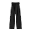 Novos Calças Casuais Masculinas Plus Size Estilo Original de Hong Kong para a Primavera/Verão de 2025, Calças Longas Soltas Finas de Secagem Rápida para Casais, Tamanhos Grandes e Altos
