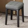 Banco de plástico empilhável para casa, banco de plástico minimalista moderno, banco de plástico redondo, cadeira de jantar, banco, banco extra