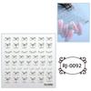 Zhengxiang transfronterizo 2023 pegatinas para uñas relieve 5D Halloween Navidad niños europeos y americanos pegatinas para uñas personalizadas venta al por mayor