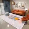 Nueva Alfombra de Piso Sala de Estar Dormitorio Lujo Ligero Alta Calidad Simple Cobertura Total Sofá Alfombra de Piso Grande Mesa de Café Limpiable Alfombra de Mesita de Noche
