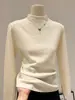 Fábrica de Suéteres Dalan Source Suéter de Punto de Cuello Alto Parcial para Mujer para Otoño e Invierno, Corte Ajustado, Amigable con la Piel, Prenda Base
