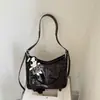 Bolso de Hombro Estilo Cartero Retro Británico para Mujer Otoño Gran Capacidad Estilo Urbano Maillard Bolso Cruzado de un Solo Hombro