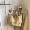 Nova Bolsa de Viagem de Lona Espessa, Bolsa de Ombro Grande Capacidade para o Dia a Dia, Bolsa Tote Estilo Coreano Preguiçoso, Bolsa Leve para Fitness