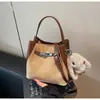 Bolso Bandolera Transfronterizo Bolso de Mujer Bolso de Hombro Retro de Gama Alta Bolso de Mano de Moda Simple Bolso Cubo Casual