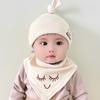 Chapéu de bebê urso de desenho animado primavera e outono 3-6-12 meses de idade masculino e feminino bebê pulôver chapéu algodão bonito chapéu de pneu de dormir