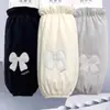 Mangas Protetoras Bordadas com Laço para Jaqueta Puffer Feminina, Outono e Inverno, Escritório, Estudante, Trabalho, Anti-Sujeira, Punhos Espessados