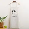 Avental de faca e garfo logo personalizado cozinha doméstica cozinhando alto valor à prova d'água à prova de óleo roupas de trabalho sujas verão fino