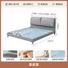 Cama Oreja de Elefante Inspirada en Marca de Lujo de Aimian, Parte Superior de Piel de Vaca de Capa Superior Genuina, Almacenamiento Alto en Caja, Cama de Arte en Piel para Habitación Principal Doble
