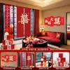Decoración de Habitación de Boda con Carácter de Doble Felicidad, Adornos de Pie para Hotel de Bodas, Habitación de Boda del Novio, Sala de Estar, Dormitorio, Decoración de Casa Nueva
