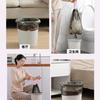 Bolsa de basura portátil con cordón, de plástico, para basura automática, gruesa y extragrande, para cocina y sala de estar.